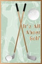 Golf poster Royalty Free Stock Photo